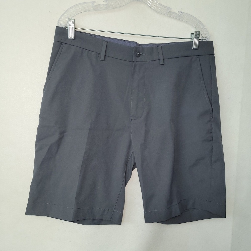 Cremieux Performance Atwood Gray Golf Shorts Mens 35 Polyester Stretch Sporty